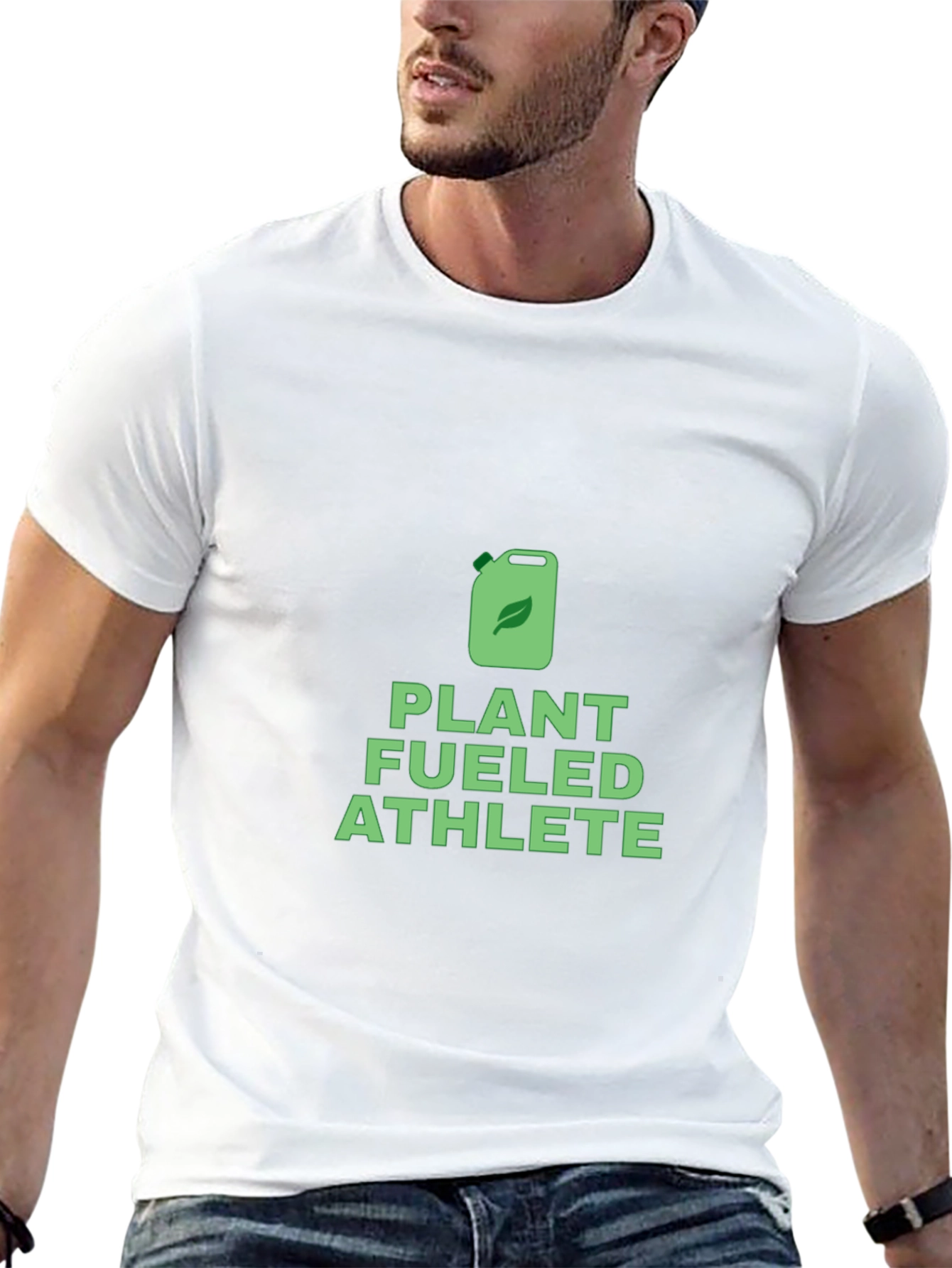 Plant Fueled Athlete Graphic Tee - Vegan Fitness Shirt