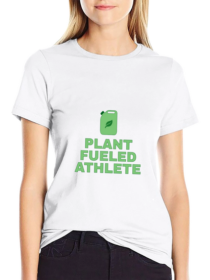 Plant Fueled Athlete Graphic Tee - Vegan Fitness Shirt