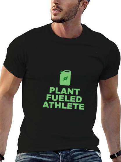 Plant Fueled Athlete Graphic Tee - Vegan Fitness Shirt