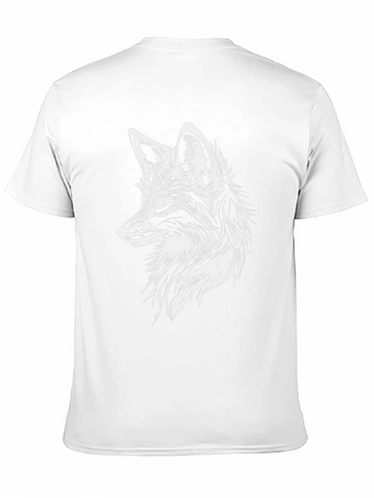 Black Fox Graphic Tee - Stylish Animal Print Shirt