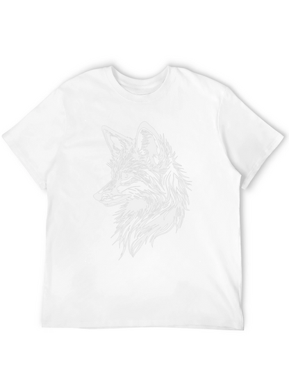 Black Fox Graphic Tee - Stylish Animal Print Shirt