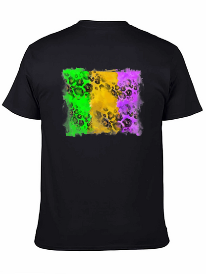 Mardi Gras Leopard Print T-Shirt