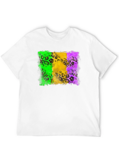 Mardi Gras Leopard Print T-Shirt