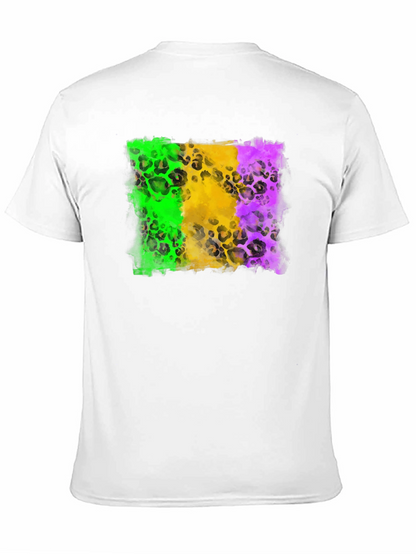Mardi Gras Leopard Print T-Shirt