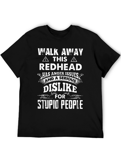 Redhead Anger Issues Graphic Tee - Funny Novelty T-Shirt