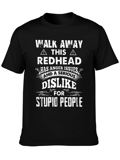 Redhead Anger Issues Graphic Tee - Funny Novelty T-Shirt