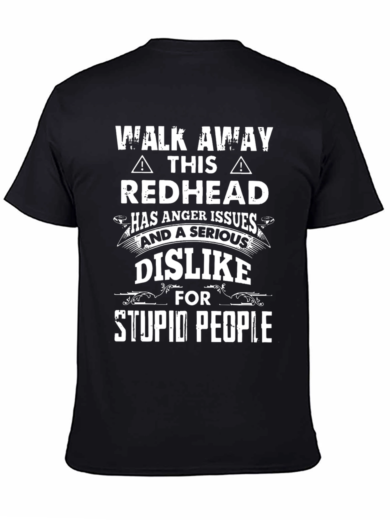 Redhead Anger Issues Graphic Tee - Funny Novelty T-Shirt