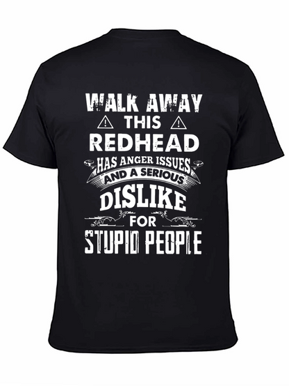 Redhead Anger Issues Graphic Tee - Funny Novelty T-Shirt