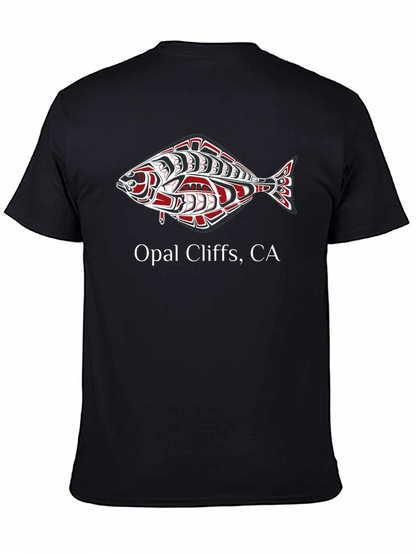 Opal Cliffs CA Fish Graphic T-Shirt
