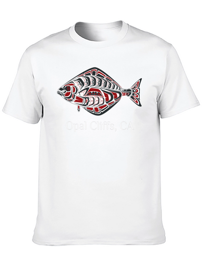 Opal Cliffs CA Fish Graphic T-Shirt