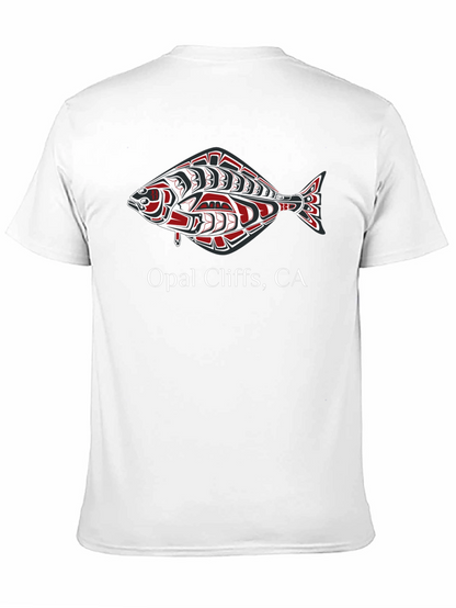 Opal Cliffs CA Fish Graphic T-Shirt