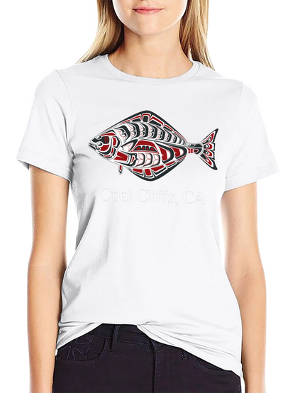 Opal Cliffs CA Fish Graphic T-Shirt