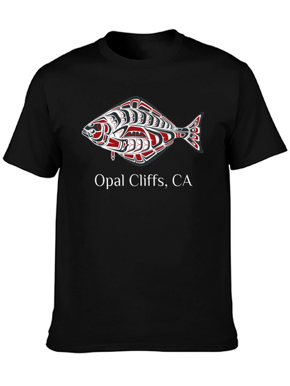 Opal Cliffs CA Fish Graphic T-Shirt