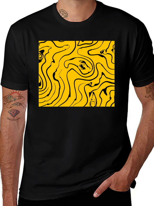 Abstract Swirl Graphic Tee