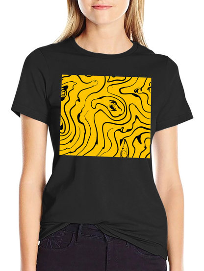 Abstract Swirl Graphic Tee
