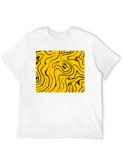 Abstract Swirl Graphic Tee