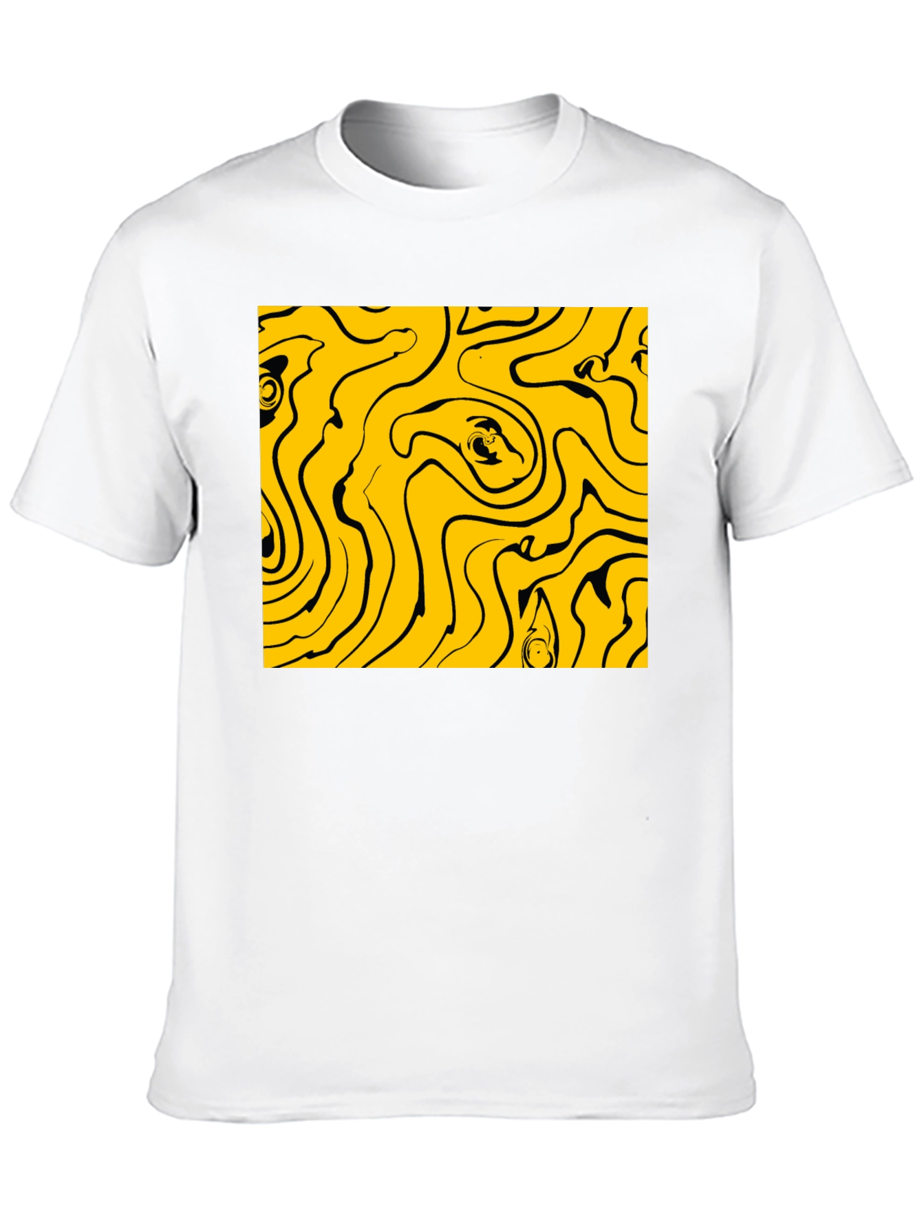 Abstract Swirl Graphic Tee
