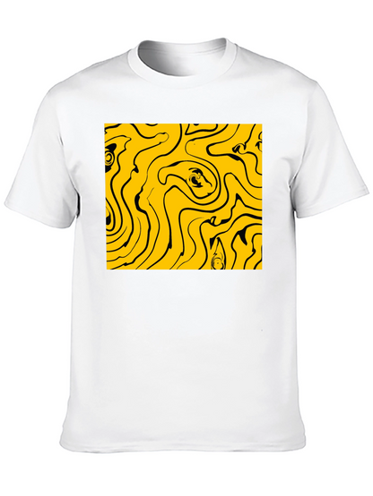 Abstract Swirl Graphic Tee