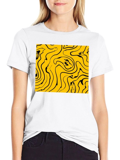 Abstract Swirl Graphic Tee