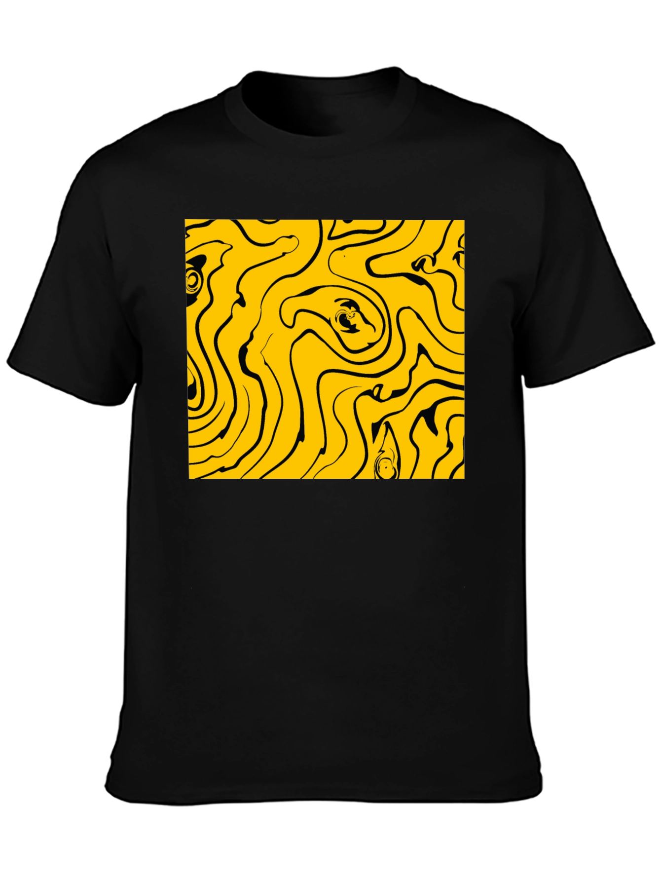 Abstract Swirl Graphic Tee