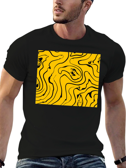 Abstract Swirl Graphic Tee