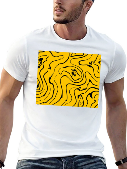 Abstract Swirl Graphic Tee