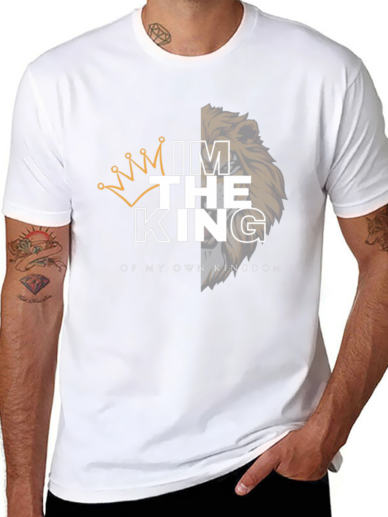Im The King Lion Graphic Mens T-Shirt