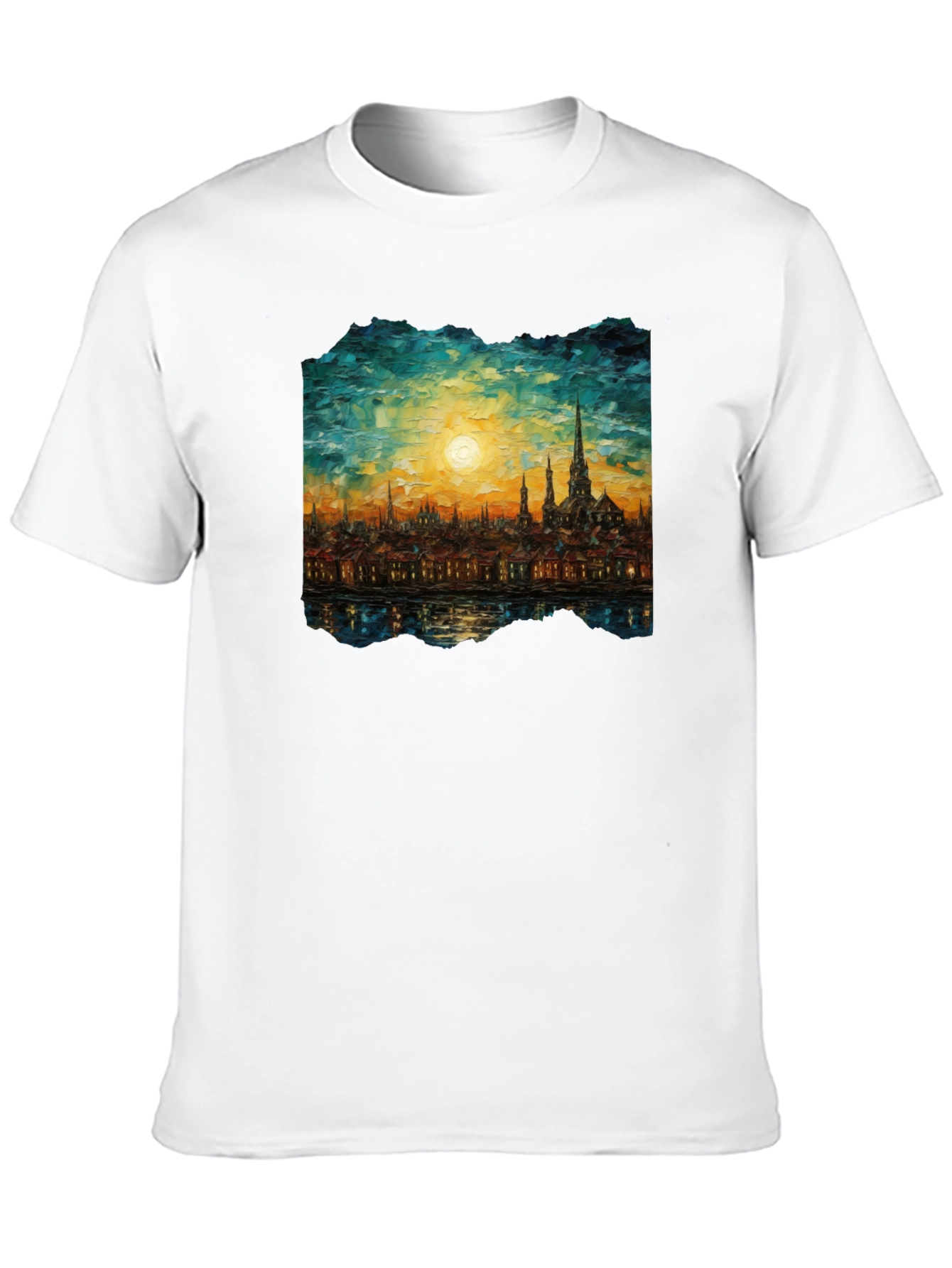Cityscape Painting Graphic Tee