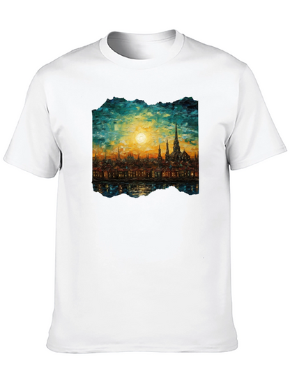Cityscape Painting Graphic Tee