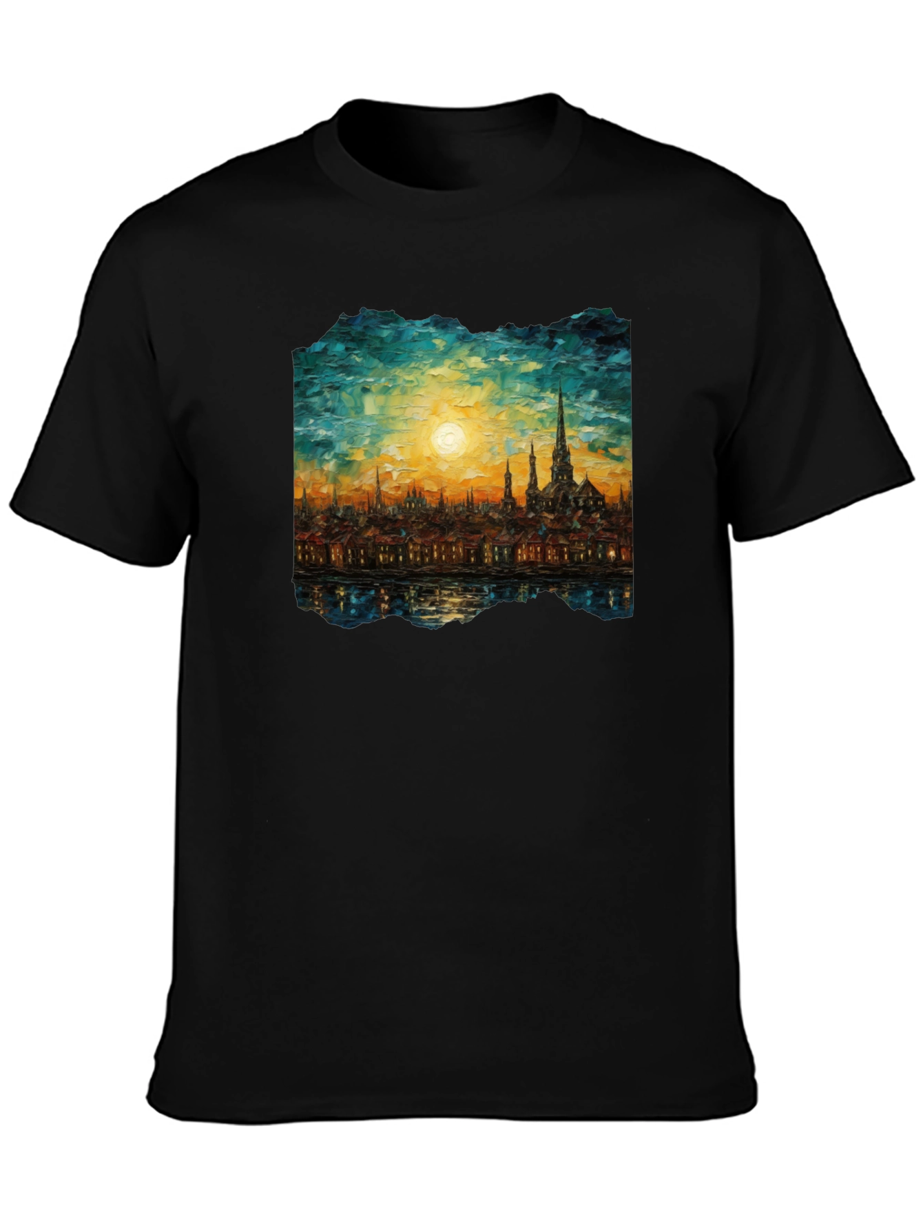 Cityscape Painting Graphic Tee