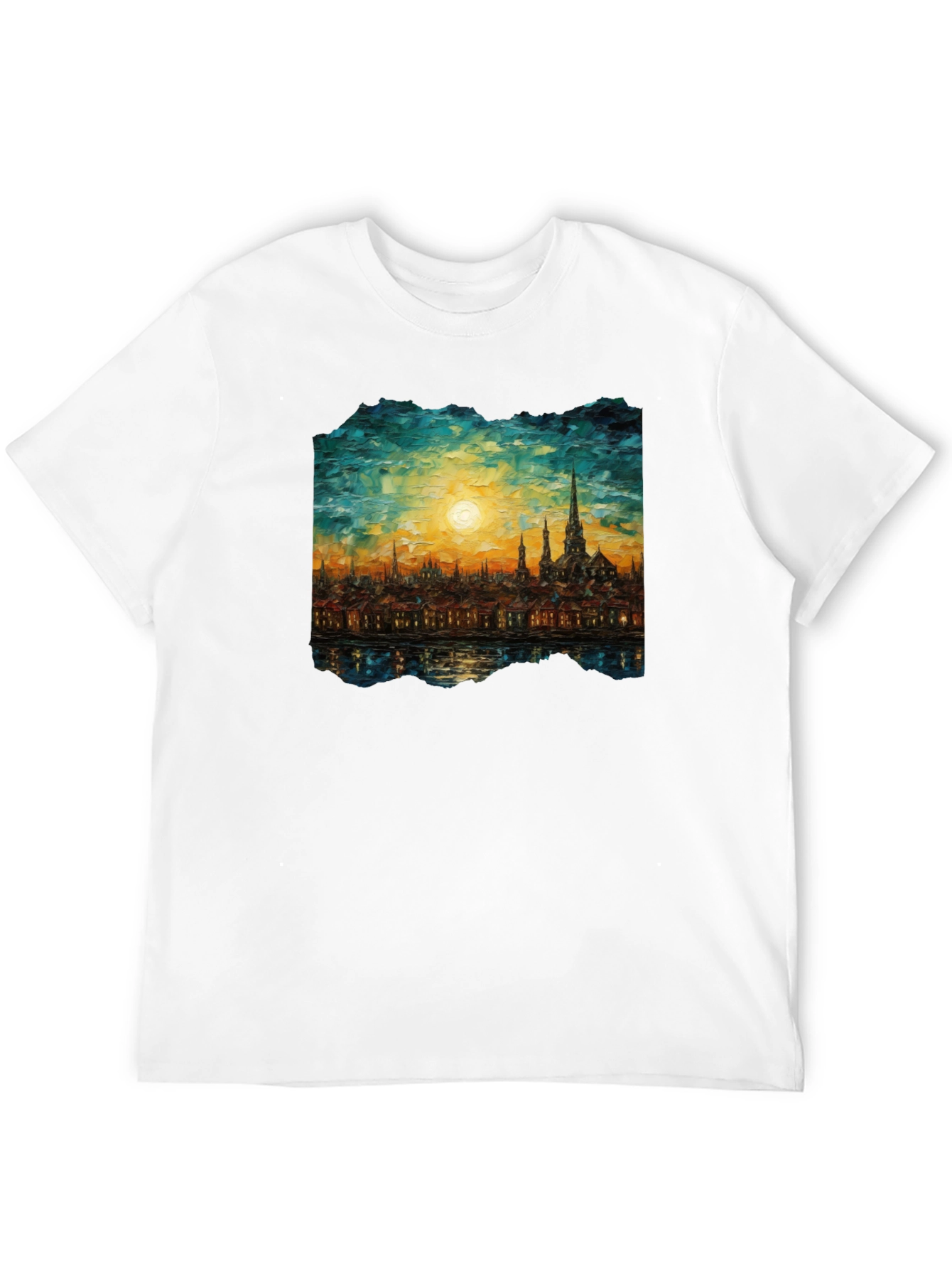 Cityscape Painting Graphic Tee