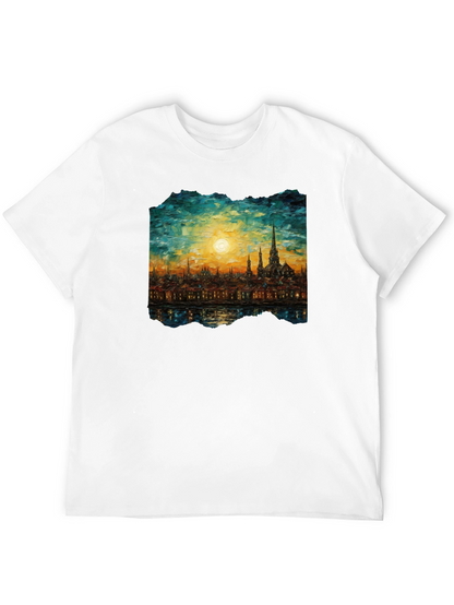 Cityscape Painting Graphic Tee
