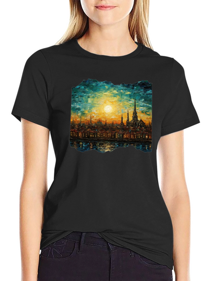 Cityscape Painting Graphic Tee