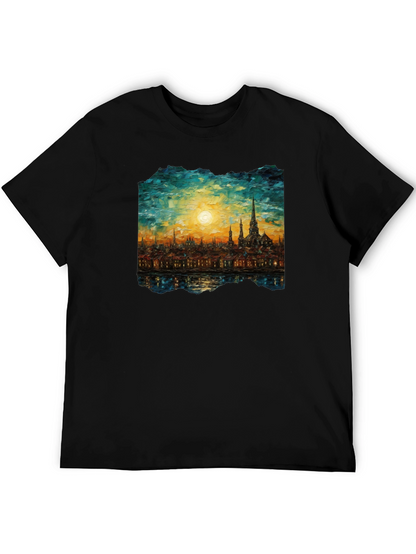 Cityscape Painting Graphic Tee