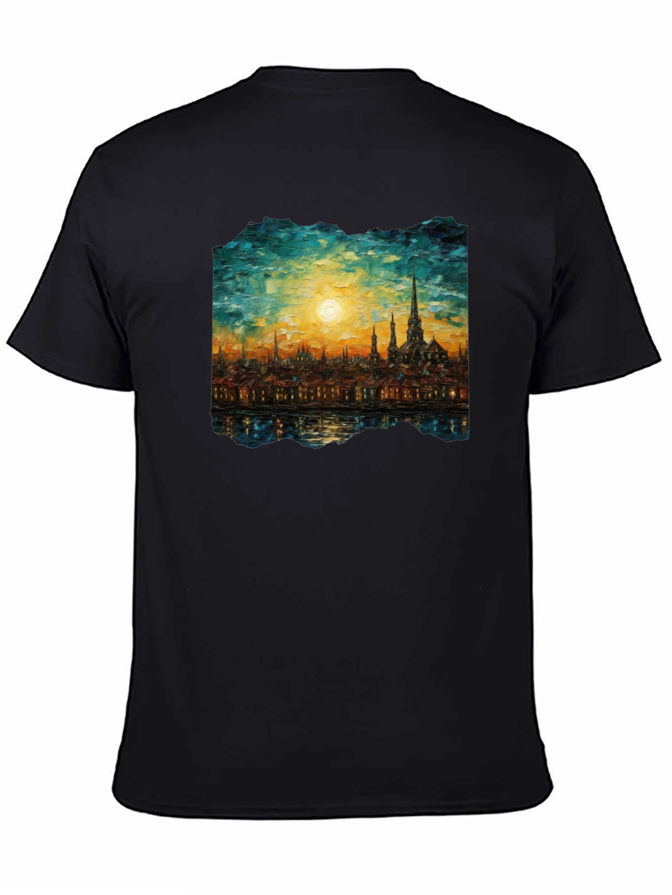 Cityscape Painting Graphic Tee