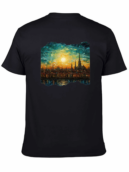 Cityscape Painting Graphic Tee