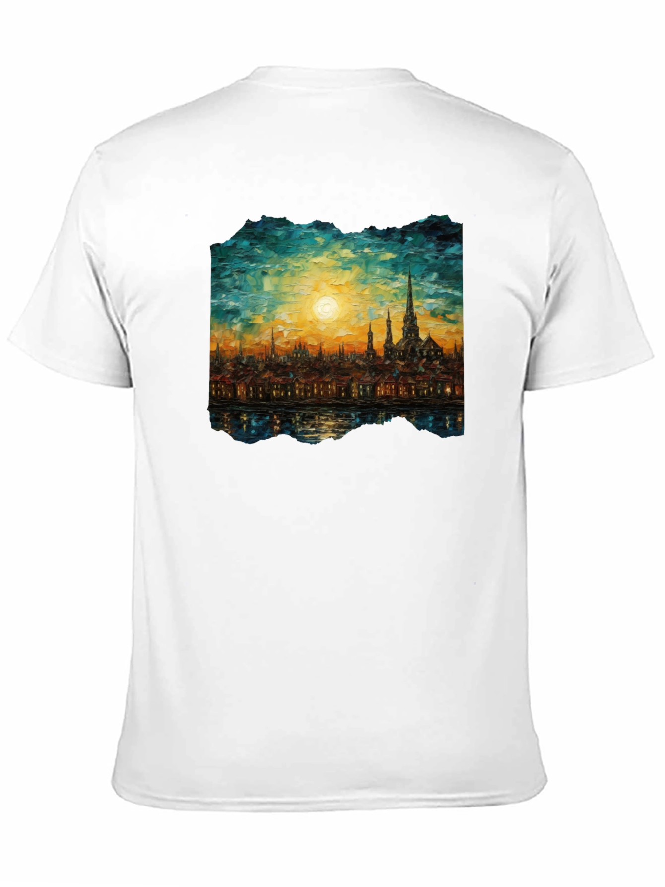 Cityscape Painting Graphic Tee