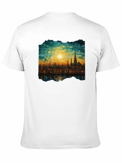 Cityscape Painting Graphic Tee