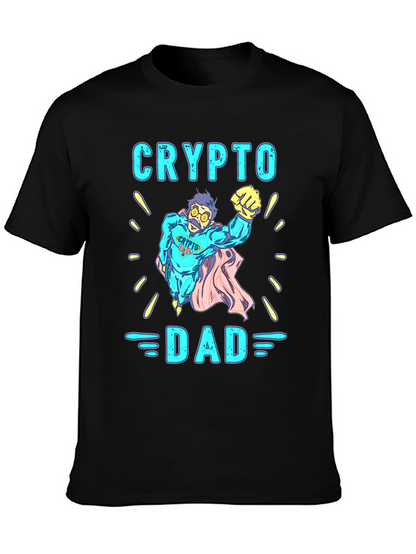 Crypto Dad Superhero Graphic Tee