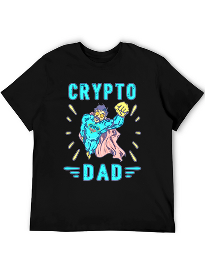 Crypto Dad Superhero Graphic Tee
