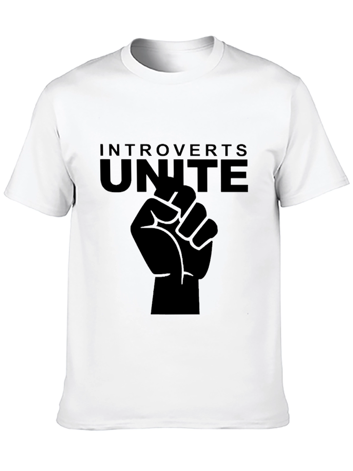Introverts Unite Black Graphic Tee