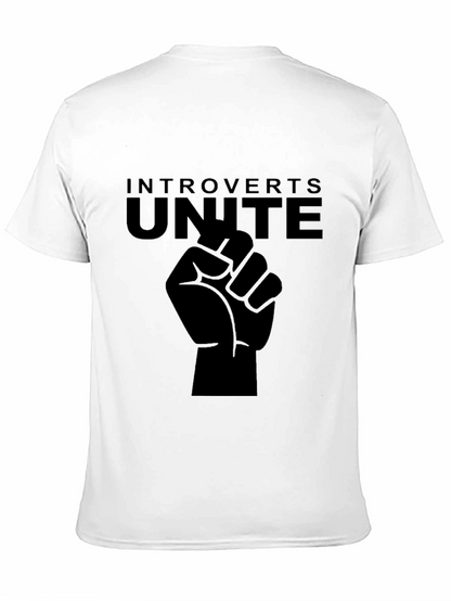 Introverts Unite Black Graphic Tee