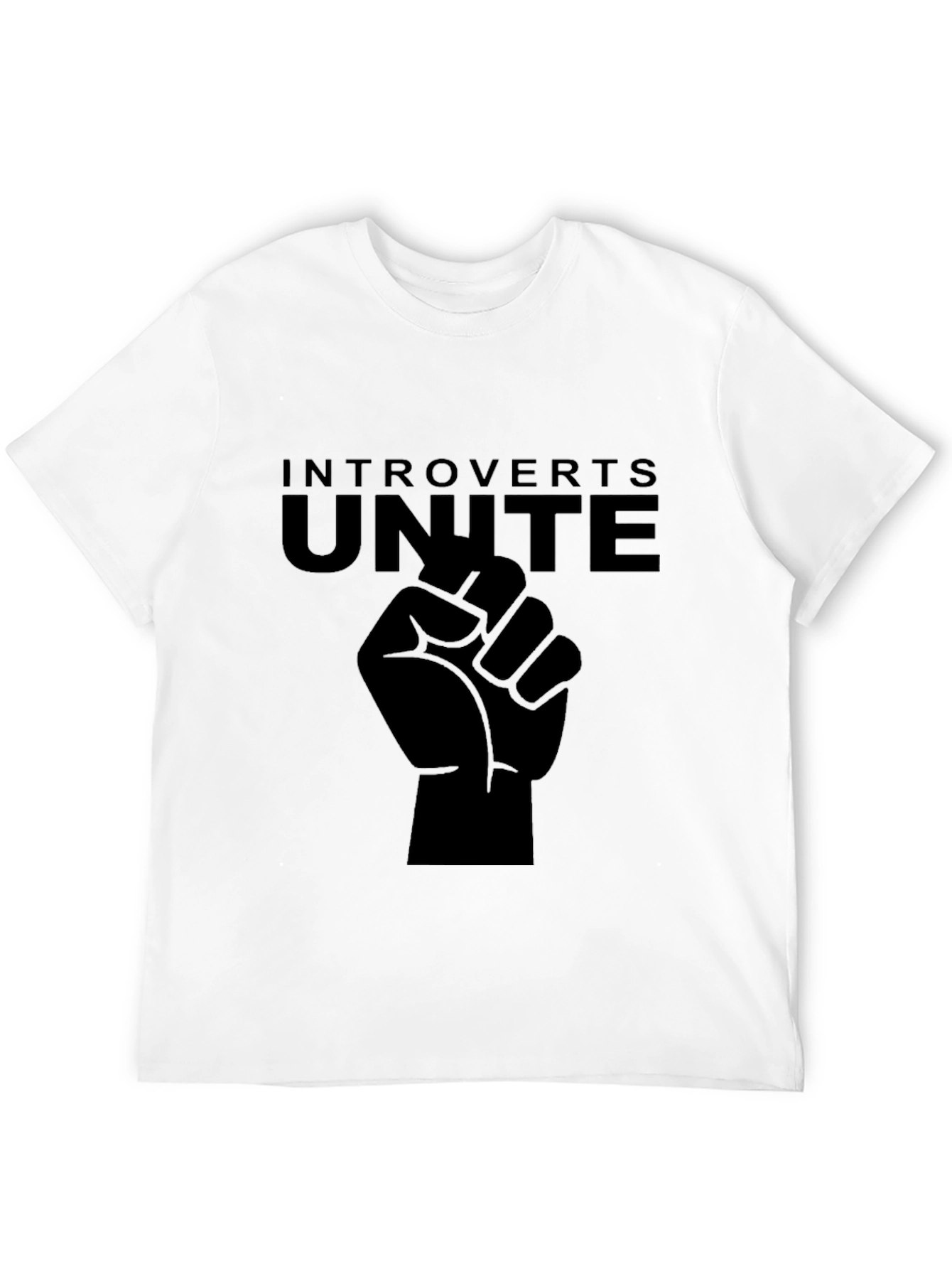 Introverts Unite Black Graphic Tee