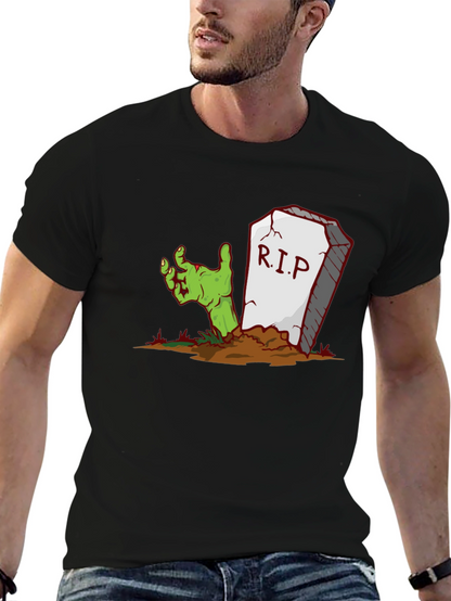 Zombie Hand RIP Graphic Tee - Halloween