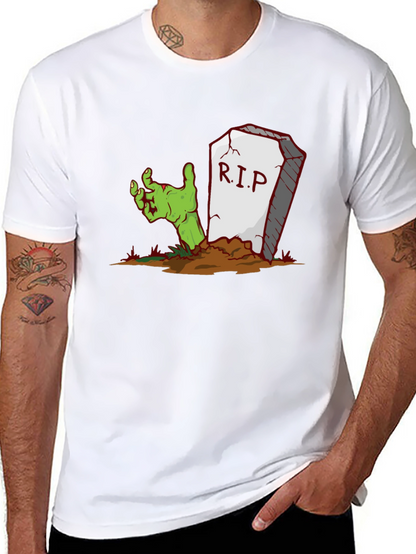 Zombie Hand RIP Graphic Tee - Halloween
