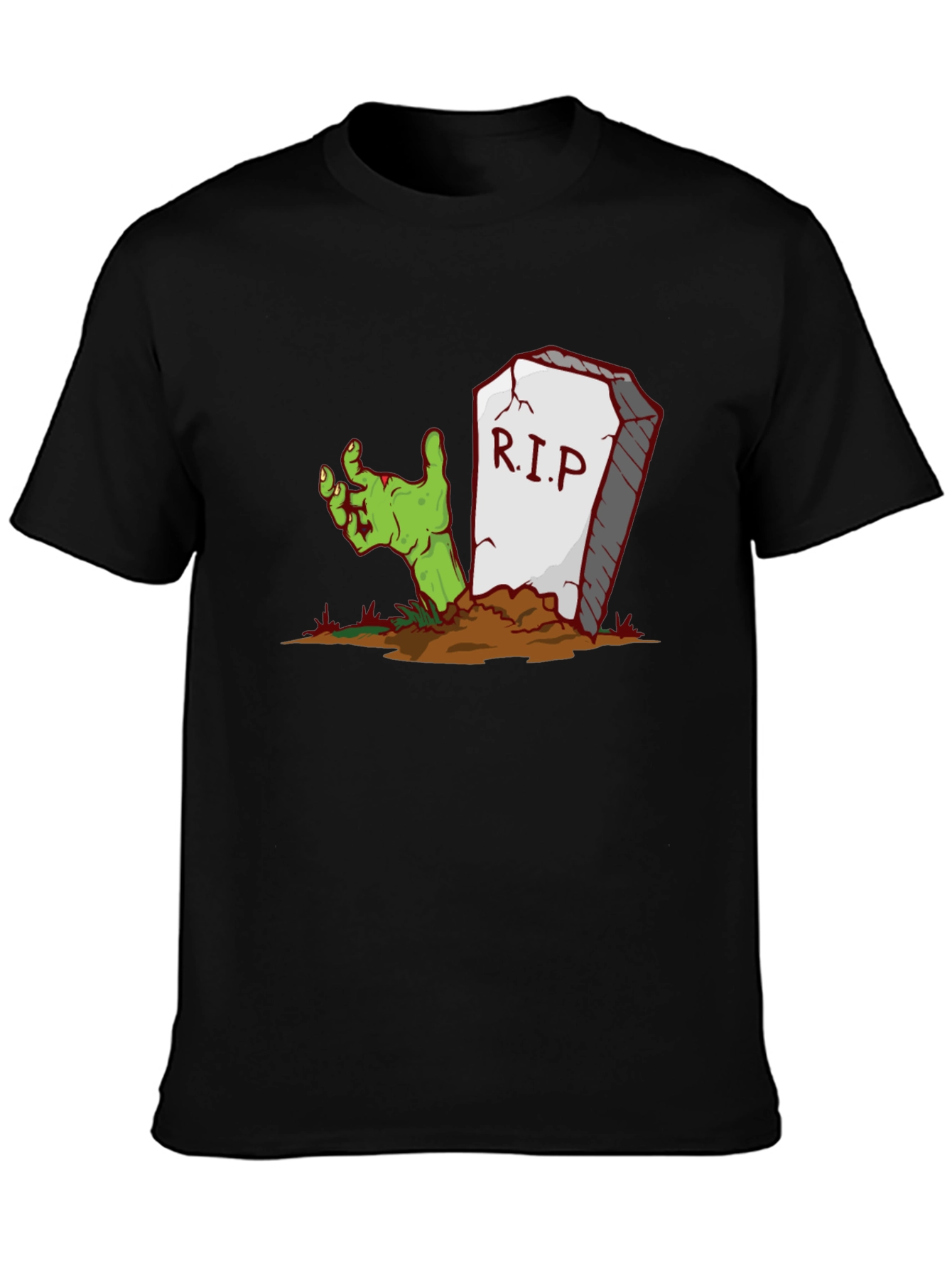 Zombie Hand RIP Graphic Tee - Halloween