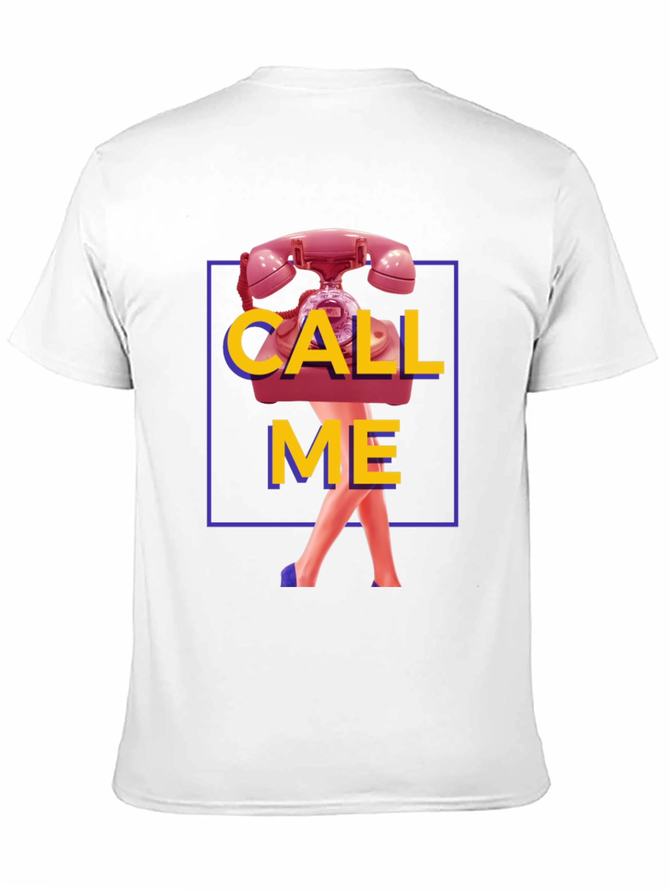 Call Me Graphic T-Shirt - Funky Retro Design