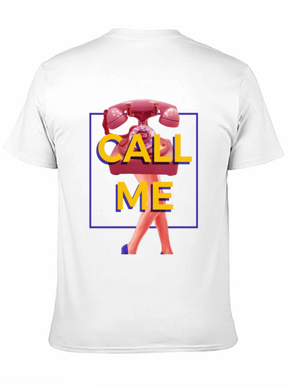 Call Me Graphic T-Shirt - Funky Retro Design