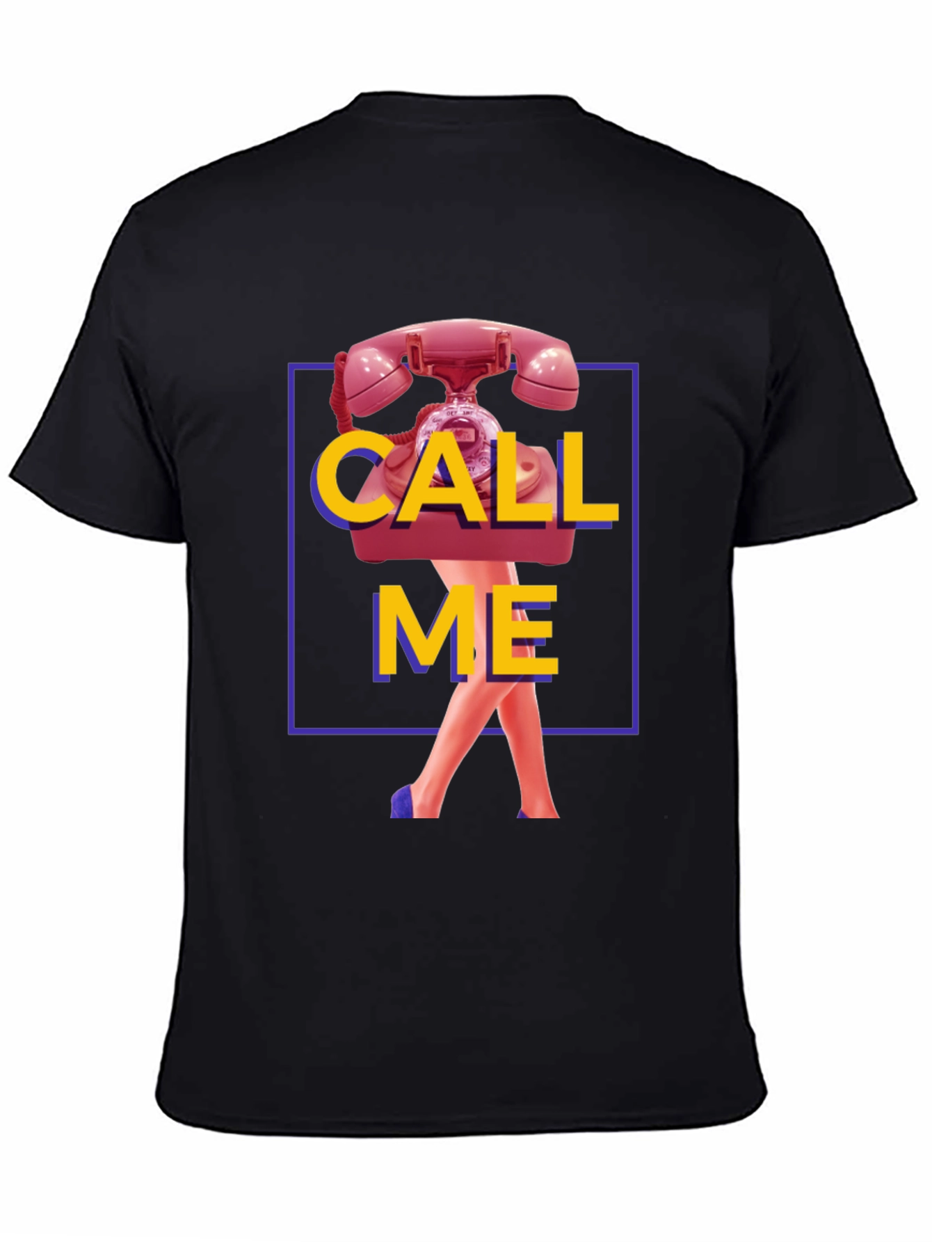 Call Me Graphic T-Shirt - Funky Retro Design