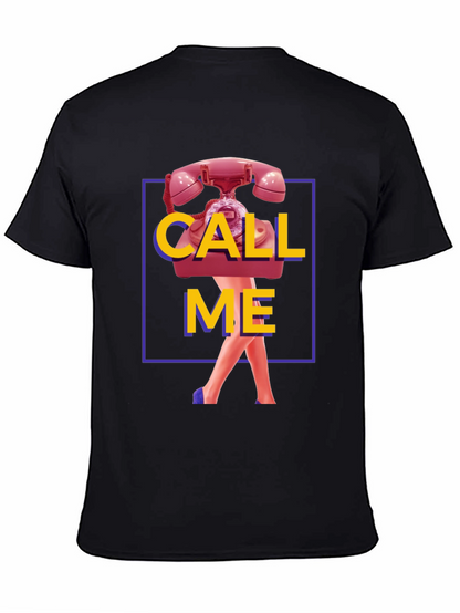 Call Me Graphic T-Shirt - Funky Retro Design